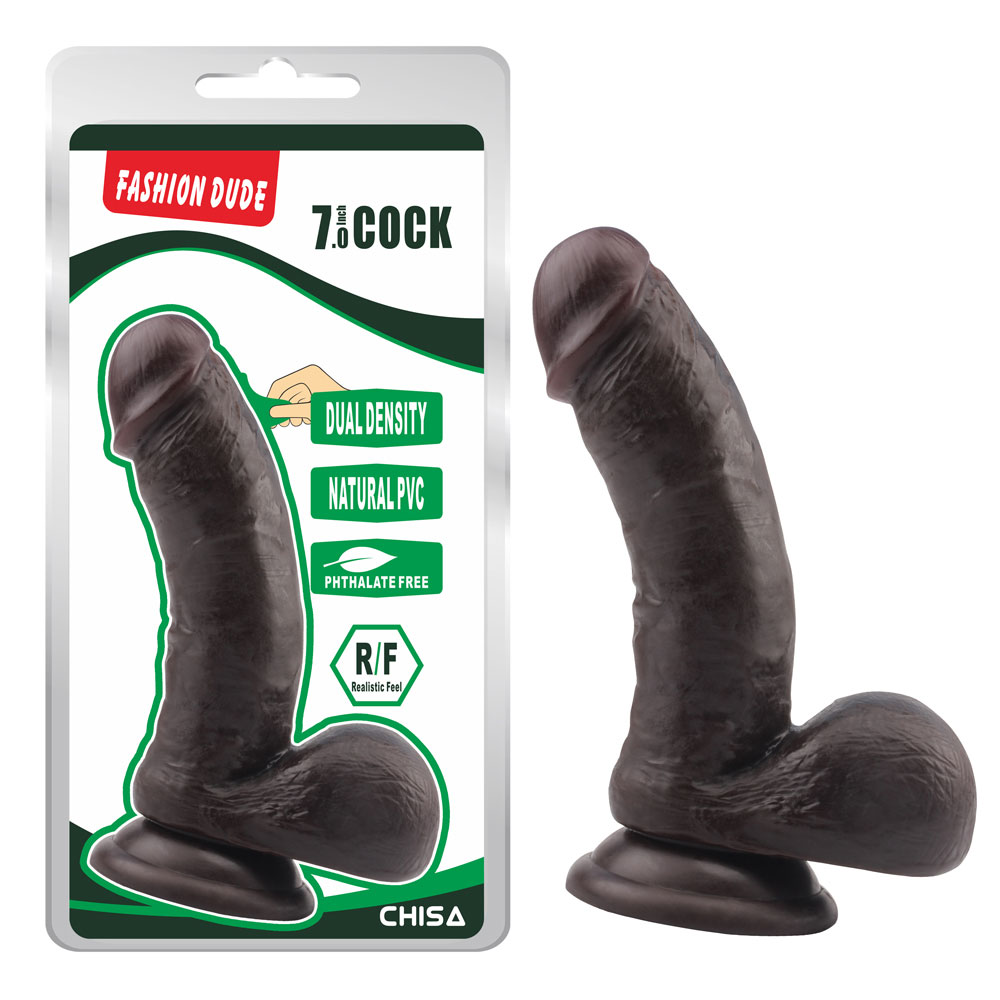 Fashion Dude-7.0 дюймов Cock-Brown