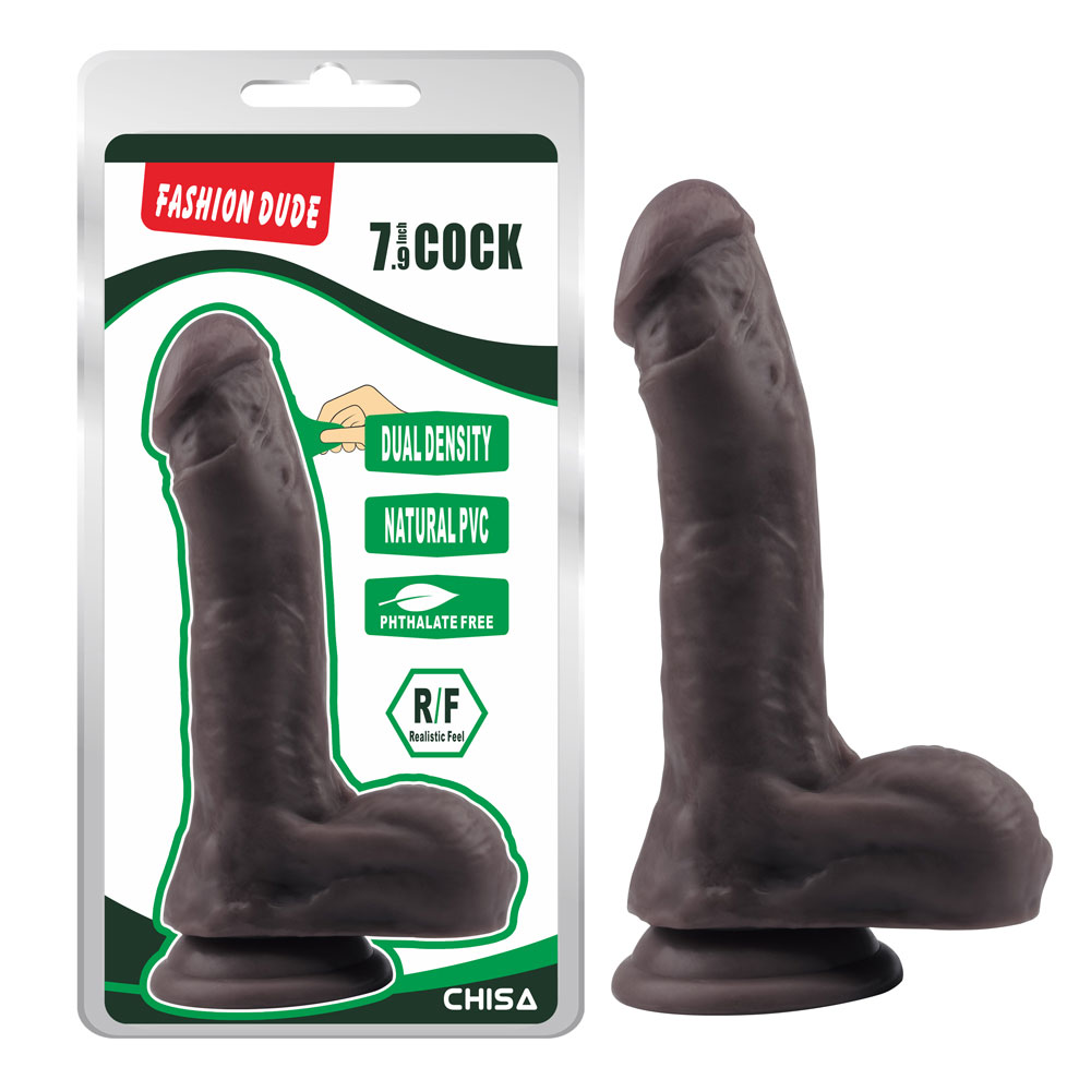 Fashion Dude-7,9 дюймов Cock-Brown